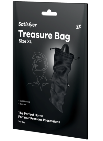 Sac de rangement sextoys noir taille L Treasure Bag Satisfyer - CC597883